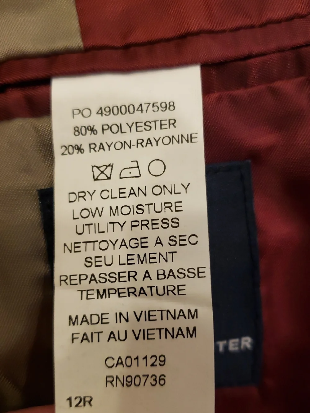 Daniel Hechter Boy's Suit Set. Jacket 12 Regular. Slacks 12 Regular